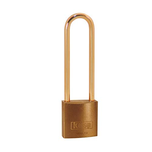 Image of Kasp K12030L70BD 30 x 70 mm Brass Padlock with Long Brass Shackle