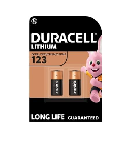 Image of 2x Duracell 123 Lithium Batteries (1 Blister Pack of 2 Batteries) 2 Batteries (CR123 / CR123A / CR17345)