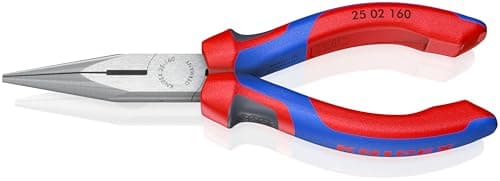 Image of KNIPEX Snipe Nose Side Cutting Pliers (Radio Pliers) with Comfort Handles 160 mm, 25 02 160
