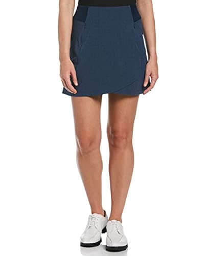 Image of Callaway 17" Skort Heather Perforated W/Front Curved Hem, True Navy Heather, Medium