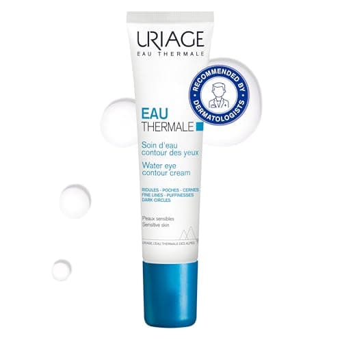 Image of Uriage Eye Contour Cream with Hyaluronic Acid for Sensitive Skin 15ml - Reduces Fine Lines, Puffinesses, Dark circles - Ultra-Refreshing Eye Care - Paraben & Fragrance-Free I Ophthalmologically Tested