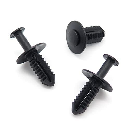 Image of 10x Plastic Push Fit Rivets Wheel Arch / Fender Lining Fastener Clips (1249900492, 124-990-04-92, A1249900492, A124-990-04-92) - FREE FIRST CLASS UK POSTAGE!