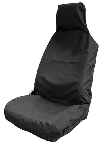 Image of WYRELINE® 1PCS Very Heavy Duty Universal Car Seat Cover | Front Car Or Van Seat Cover Protectors | Durable And Easy Wipe Clean Waterproof Material (1 PACK)