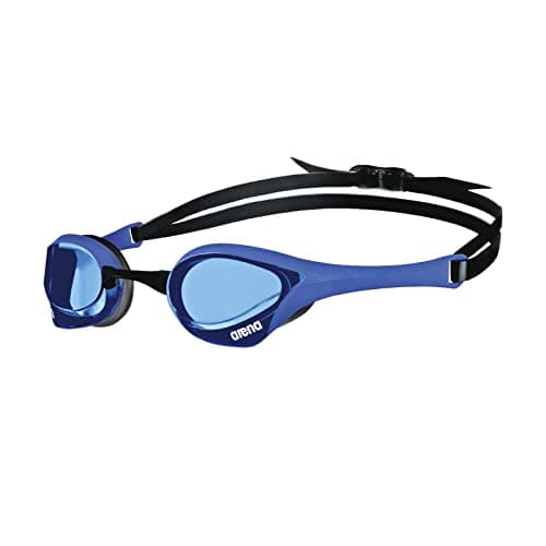 Image of ARENA Cobra Ultra Swipe Unisex Adult Racing Swimming Goggles, Swimming Pool Goggles with Curved Lenses, Anti-Fog, UV Protection, 5 Interchangeable Nose Bridges