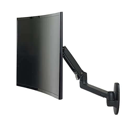 Image of Ergotron – LX Single Monitor Arm, VESA Wall Mount – for Monitors Up to 34 Inches, 3.2-11.3kg – Matte Black (45-243-224)