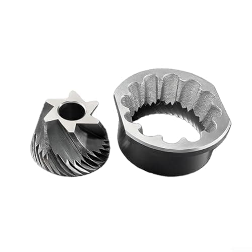 Image of Felicafie Stainless Steel 48Mm Six-Star Cone Grinder Core Set, Precision Coffee Burr, For Uniform Grinding, Replacement Part