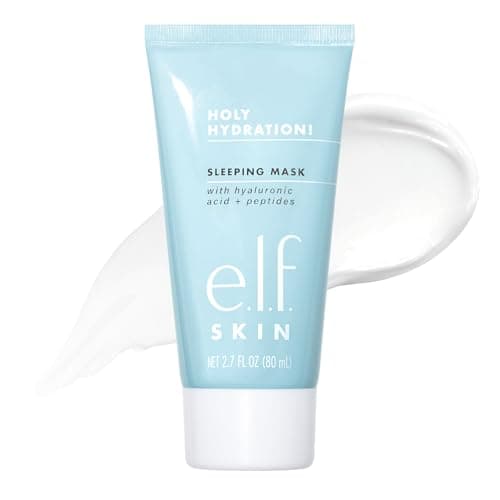 Image of e.l.f. SKIN Holy Hydration! Sleeping Mask, Moisturising & Plumping Dual-Use Sleep Or Rinse-Off Face Mask, Soothes Skin With A Creamy Formula