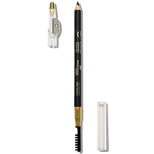 Image of Beauty Forever Dual Ended True Kohl Eyebrow Pencil & Multi Tasker with Sharpener & Separator Comb, Lip liner, Eyeliner, Smudge & Waterproof (Black)
