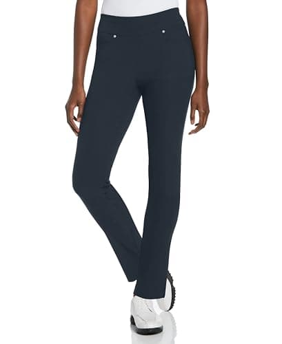 Image of PGA TOUR Women's Motionflux Pull On Pants Golf, Black Iris, S