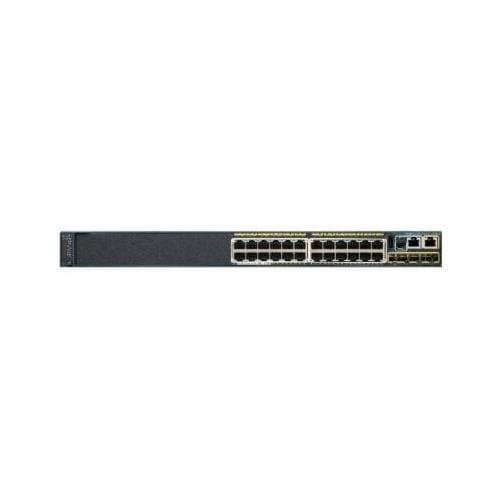 Image of Cisco Catalyst WS-C2960S-24PS-L Ethernet Switch - 24 Port - 5 Slot - 24 x 10/100/1000Base-T - Power Over Ethernet - 4 x SFP (mini-GBIC) 1 x Stacking Module Slot