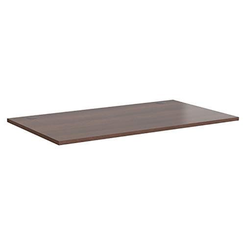 Image of Allcam UK-made MFC Desk-top 1600x800 mm for home office standing desk frames w/Cable Holes + Grommet Covers in Walnut