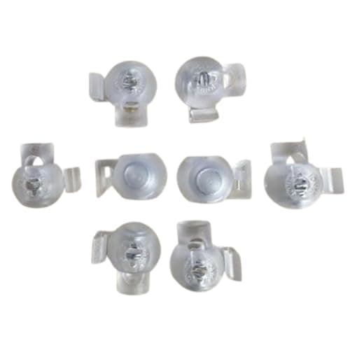 Image of Lescale Furnishings Roman Blind Clip-On Safety Toggles – Fits 4mm Fibreglass Rods – No Sewing Needed – Packs of 5, 10, 15, 20, 50 (5)