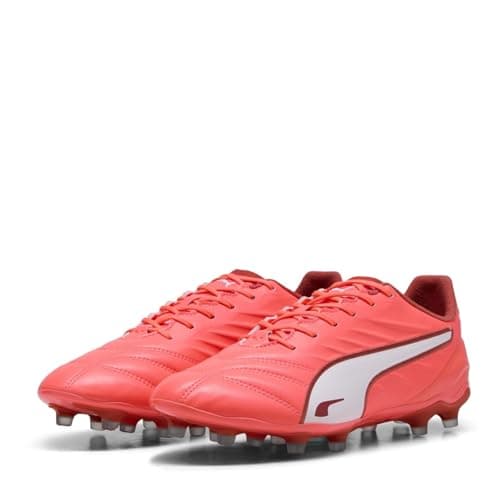 Image of PUMA King PRO FG/AG Soccer Shoe Unisex, Glowing RED-PUMA White-RED FIRE, 8