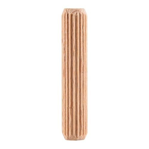 Image of Trend Wooden Dowels, 10 x 50 mm, 50 Pack, Beechwood with Full-Length Glue Grooves, FSC Certified, DWL/10X50/50