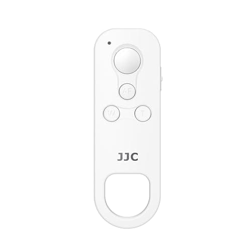 Image of JJC BR-E1 Bluetooth Remote Control, Wireless Remote Commander for Canon EOS R100 R8 R50 R6MkII R10 R7 R3 M50MkII R5 R6 R RP 6DII 90D 77D 850D 200DII M200 PowerShot V10 G5X MarkII G7XIII SX70HS, White