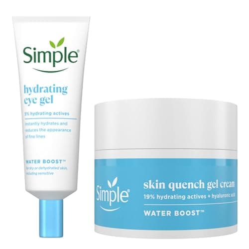 Image of Simple Water Boost Skin Quench Gel Face Cream for Dry Skin 50 ml & Simple Water Boost Hydrating Eye Gel 25 ml