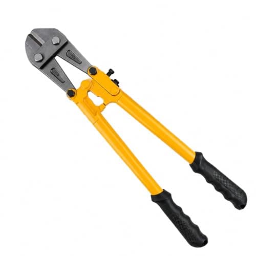 Image of 14" Bolt Cutter Mini Bolt and Wire Cutter, Cable, Chain, Spring Snips Clippers with Comfortable Soft Rubber Grip, Yellow