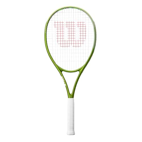 Image of Wilson Blade Feel Team 103 Tennis Racket, Made From Durable Composite For Power, Control & Manoeuvrability, Colour: Green, Grip Size: 1