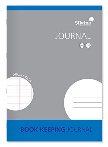 Image of Silvine A4 Book Keeping Journal, 32 Pages Printed 'Double Cash' - Ref SJA4J