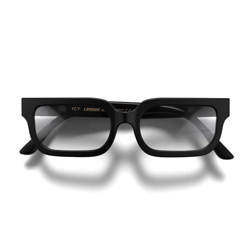 Image of LONDON MOLE® Icy reading glasses | Cool rectangular shaped readers | Men’s Women’s Unisex | Spring hinges