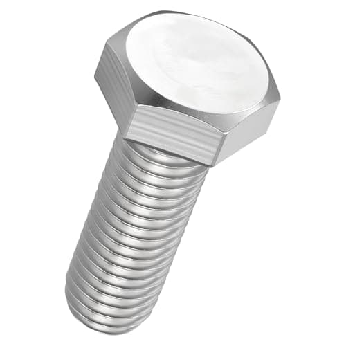 Image of Kozelo 2 Pcs Hex Head Screws Bolts - [M14-2x40] 304 Stainless Grade A2-70 Steel Fully Threaded Hex Tap Metric Hexagon Head Machine Bolts Right Hand External Hex Drive, Silver