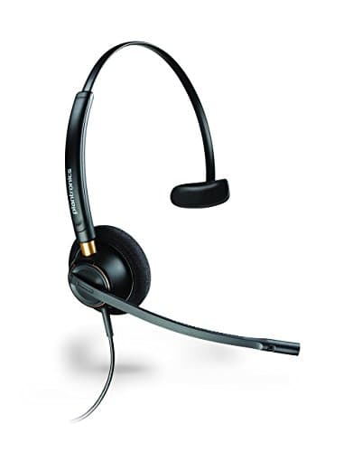 Image of Plantronics HW510 EncorePro Noise Cancelling Over Head Monaural Headset (Renewed)