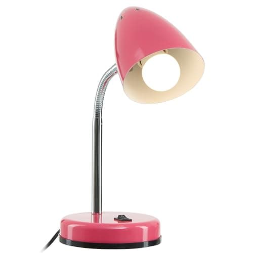 Image of Premier Housewares Flexi Desk Lamp - Pink