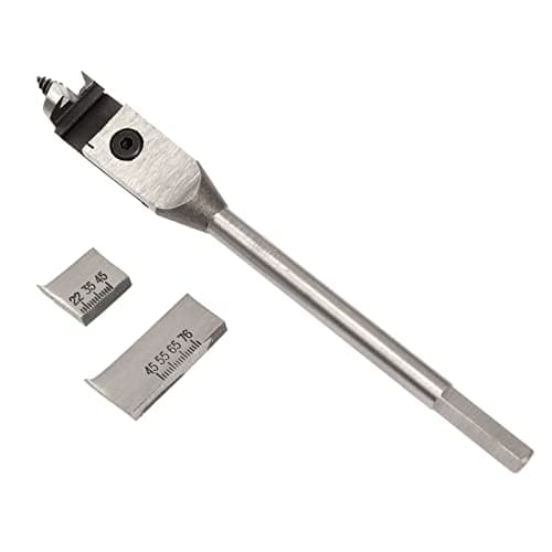 Image of Expansive Flat Woodworking Boring Drill Bit Adjustable 22-76mm Spade Bit