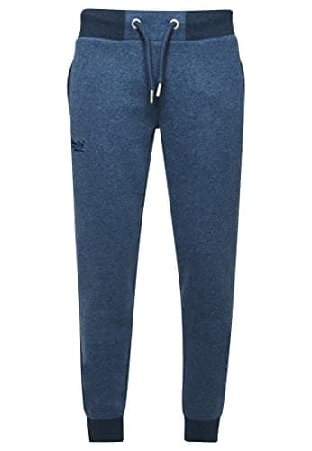 Image of Superdry Mens Vintage Logo Embroidered Joggers (Vintage Navy Marl) S