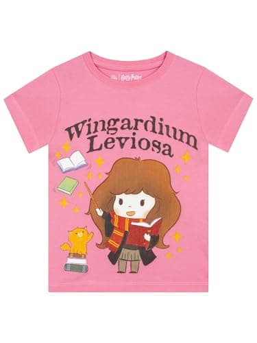 Image of Harry Potter T Shirt | Girls’ T-Shirts | Hermione Granger Girls T Shirt | Pink 7-8 Years