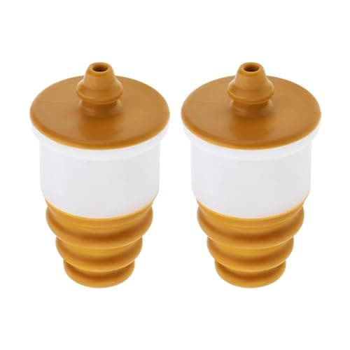 Image of ECSiNG 2pcs Rear Bump Stop Support Rear Shock Absorber Buffer Rubber Block Rear Axle Bump Stop Support 51811829 Strut Bump Stop Compatible with FIAT 500