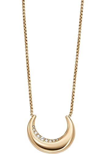 Image of Skagen Women's Stainless Steel or Semi precious with lobster clasp closure Pendant necklace, Burnt Gold