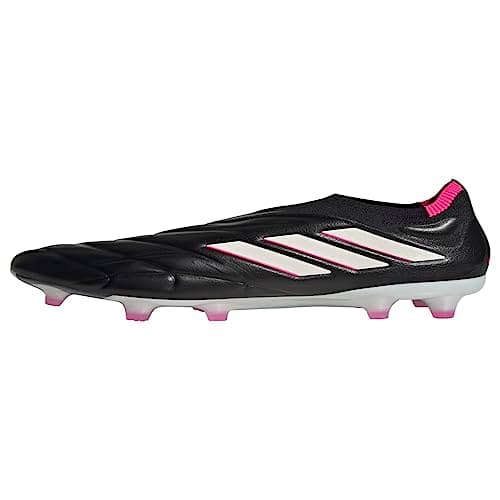 Image of adidas Unisex-Adult Copa Sense.4 Indoor Soccer Shoe, Core Black/Zero Metalic/Team Shock P, 7