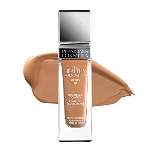 Image of Physicians Formula - The Healthy Foundation SPF 20 - Long-wearing Foundation with Lightweight, Medium Coverage - with Brightening Complex, Hyaluronic Acid, Vitamin A, C& E Antioxidant Blend - MW2
