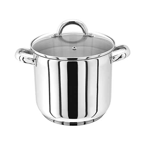 Image of Judge Induction Stock Pot with Lid, 20cm, 3L Stainless Steel Pan, Oven-Safe Cookware, Cooking Pots & Stock Pot Induction, Silver