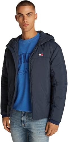Image of Tommy Jeans Men’s Water Repellent Poly Jacket, Blue (Dark Night Navy), XS