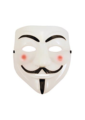 Image of FNA FASHIONS® Guy Fawkes Mask -V for Vendetta， Anonymous Hacker Cosplay Party Mask