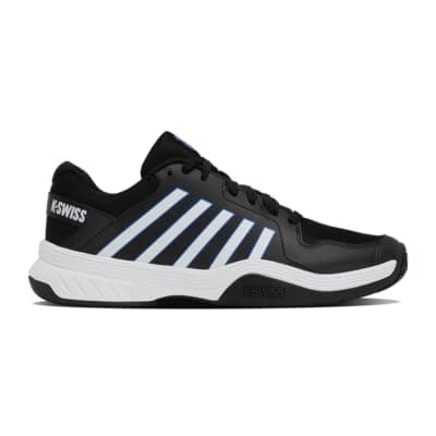 Image of K-Swiss Men's Court Express Pickleball Shoe, Black/White/Dazzling Blue, 8