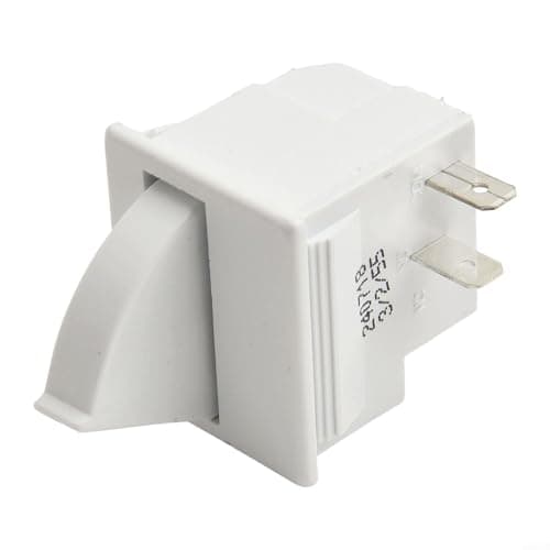 Image of 1 Piece Refrigerator Door Light Switch 2 Pin AC 5A 250V White Plastic Wear Resistant High Temperature for Fridge Freezer Light Control(2Normally open)