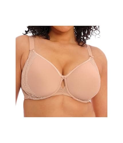 Image of Elomi Women's Charley Stretch Lace Underwire Plunge Bra, Fawn, 36FF