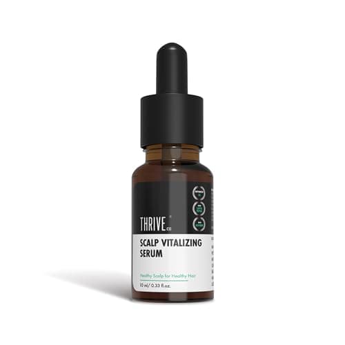 Image of ThriveCo Scalp Vitalizing Serum | Tightens Scalp Skin, Combats Inflammation, Gives Hydration, Prevents Hair Breakage & Promotes Hair Growth & Strength | For Men & Women | Travel-Friendly (10 ml)