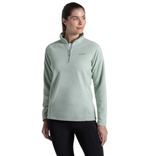 Image of Craghoppers Womens Miska Vi Half Zip Fleece, Green, 12 EU
