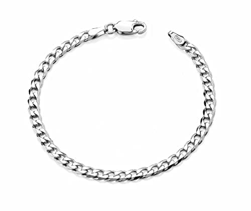 Image of Old English Jewellers Sterling Silver Baby Bracelet 6". Solid Silver Bangle Baby Boy & Baby Girl Christening Gifts. Childs Bracelet Christening Bangle.