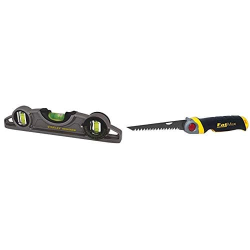 Image of STANLEY FATMAX Pro Torpedo Magnetic Level, 250mm/10'' & FATMAX Folding Jab Saw