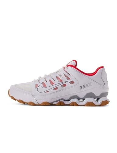 Image of NIKE 621716-103 Reax 8 TR Men White/White-Wolf Grey-Chile RED UK 9