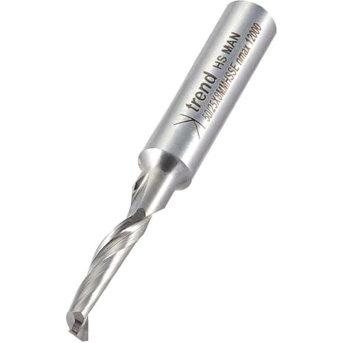 Image of Trend Professional Helical Plunge Cutter, 8mm Shank, 5mm Cut Diameter & 18mm Cut Length, High Speed Steel, 50/25X8MMHSSE