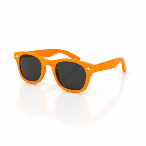 Image of WS UK Kids Classic Sunglasses with UV400 Protection - Unisex (Light Orange)