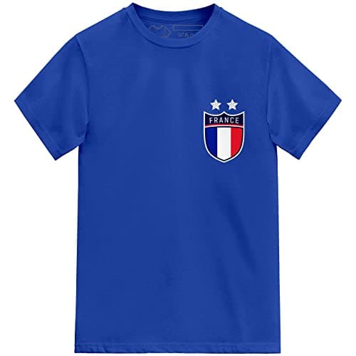 Image of Kids France Football Tshirt (Royal Blue, 9-11 Years)