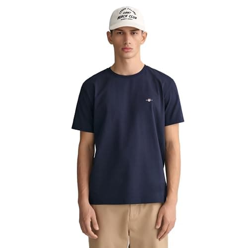 Image of GANT Men's Reg Archive Shield SS T-Shirt, Evening Blue, XL