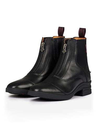 Image of LeMieux Junior Zip Childrens Leather Paddock Boot - Black Childs 1 UK